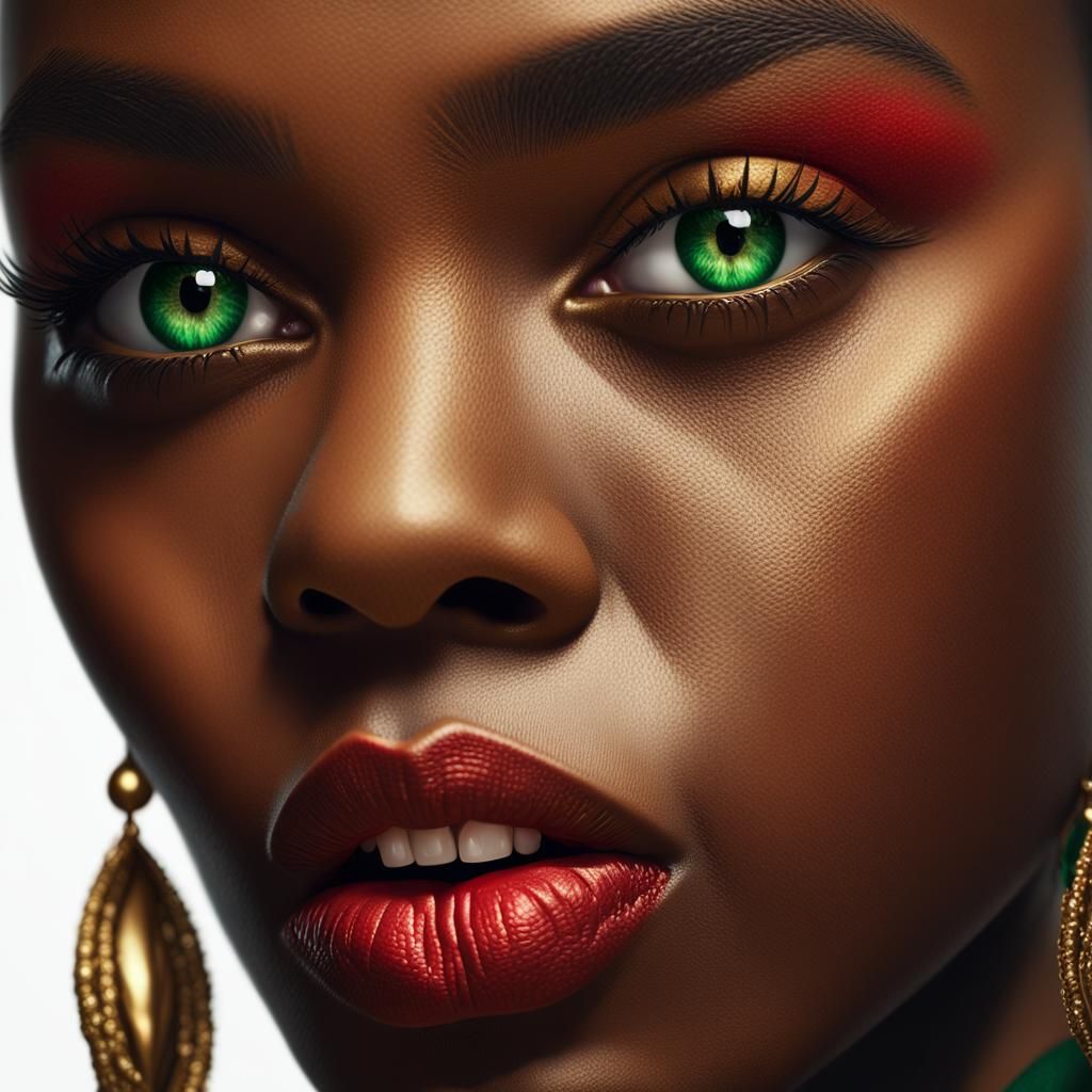 Detailed Portrait of a Beautiful Woman in Digital Art Style
