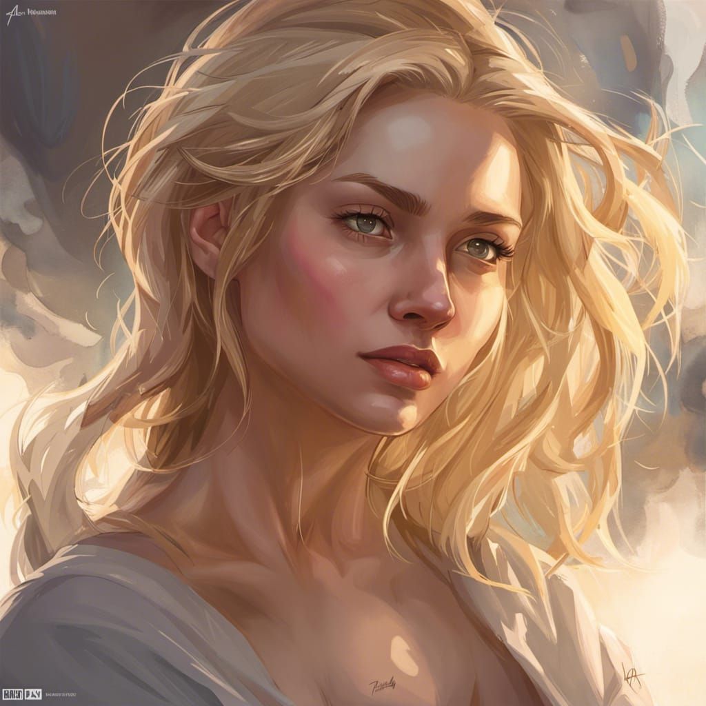 Detailed Portrait of a Blonde Girl in Unreal Engine 5