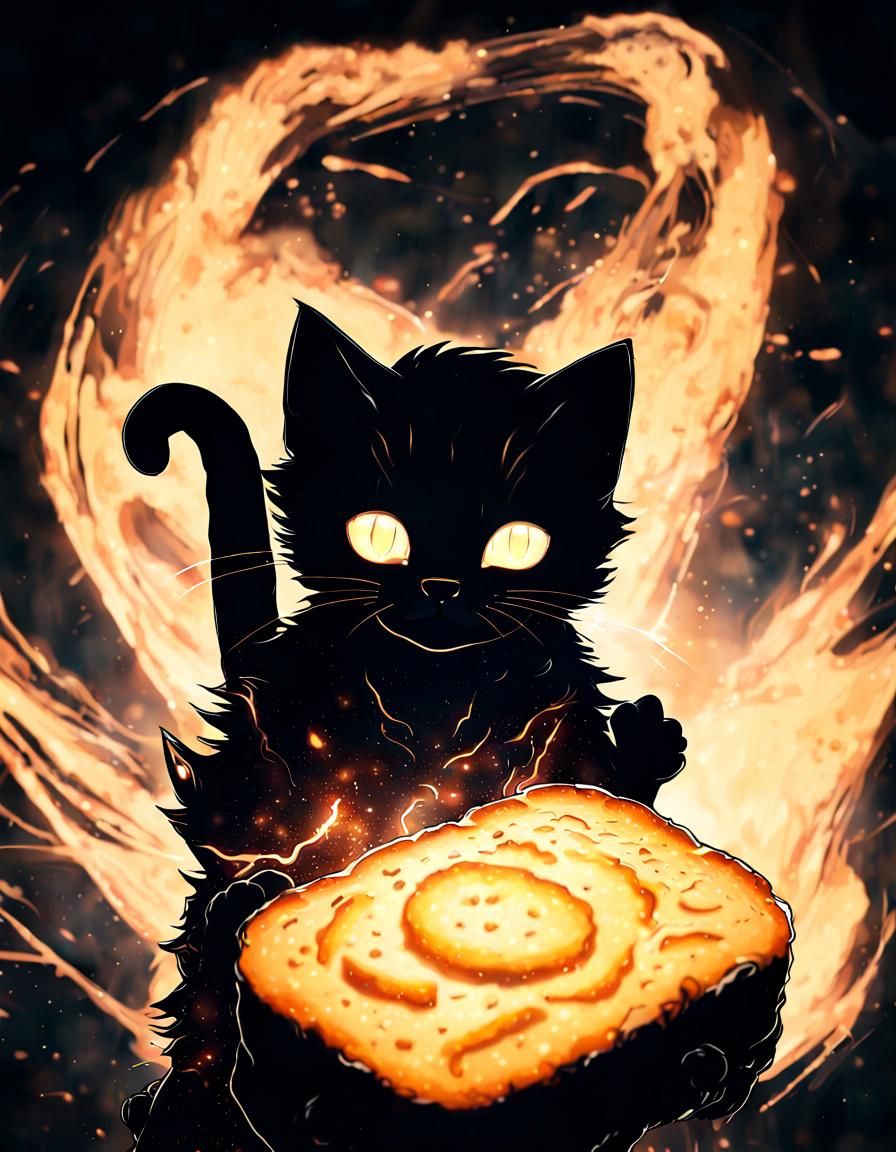 Kitten Casts Black Magic on Battlefield