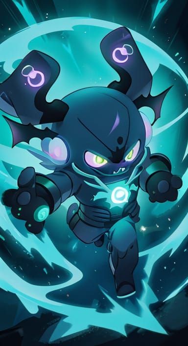 Glowing Emoji Beast Unleashes Power Blast Batsuit