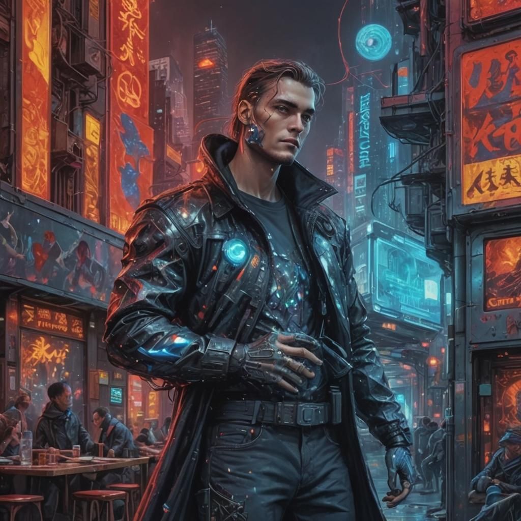 Neofuturistic Male Fashion in Maximalist Style
