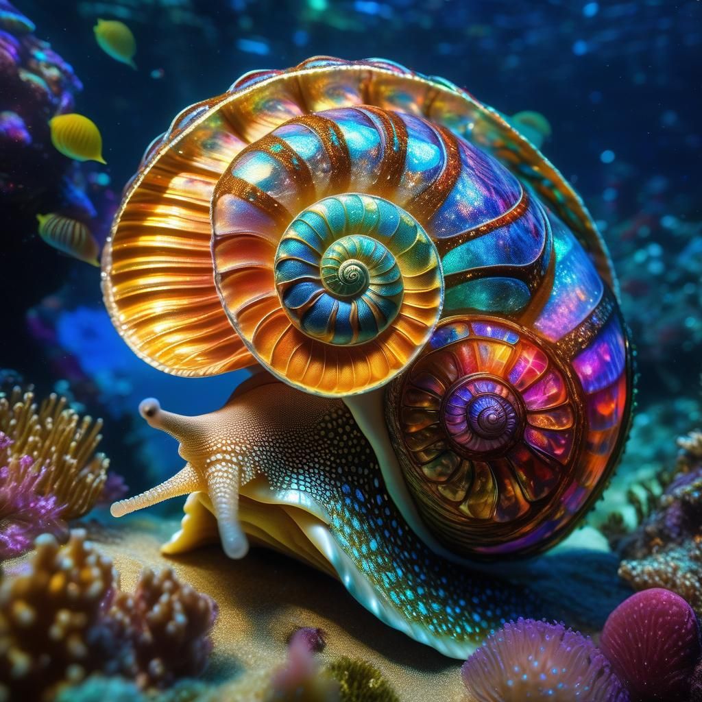 Fantasy Sea-Snail's Cosy Underwater Home