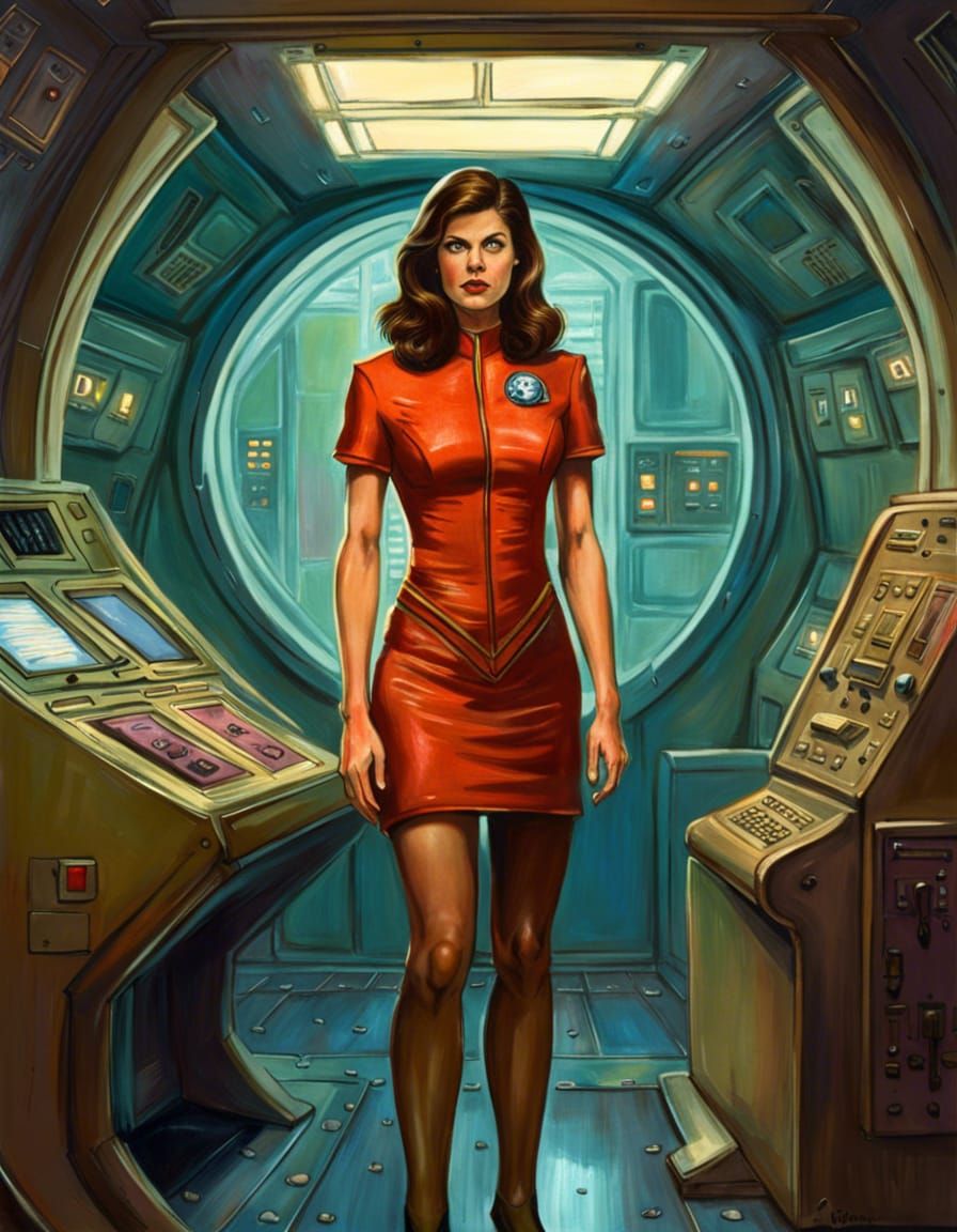 Alexandra Daddario as Damsel in Sci-Fi Distress