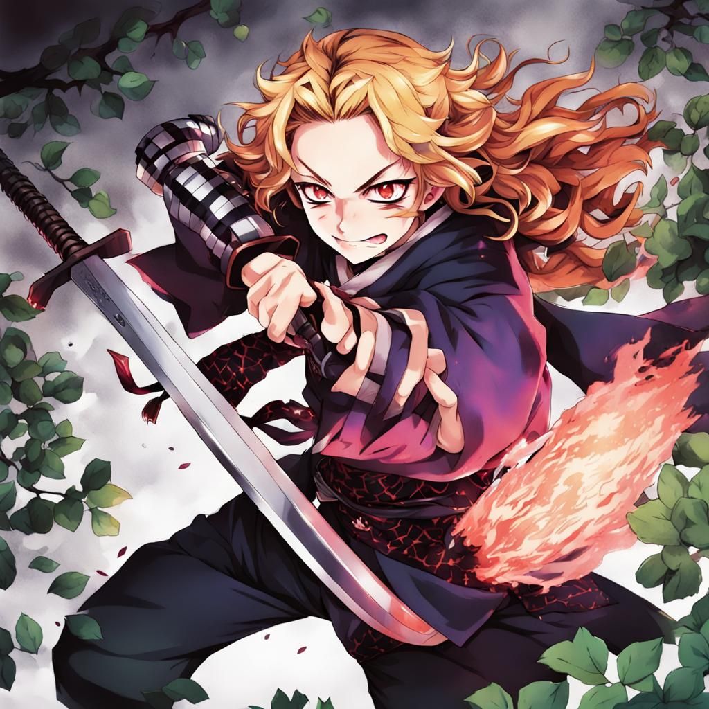 Dynamic Anime Characters in Manga Key Visual Style