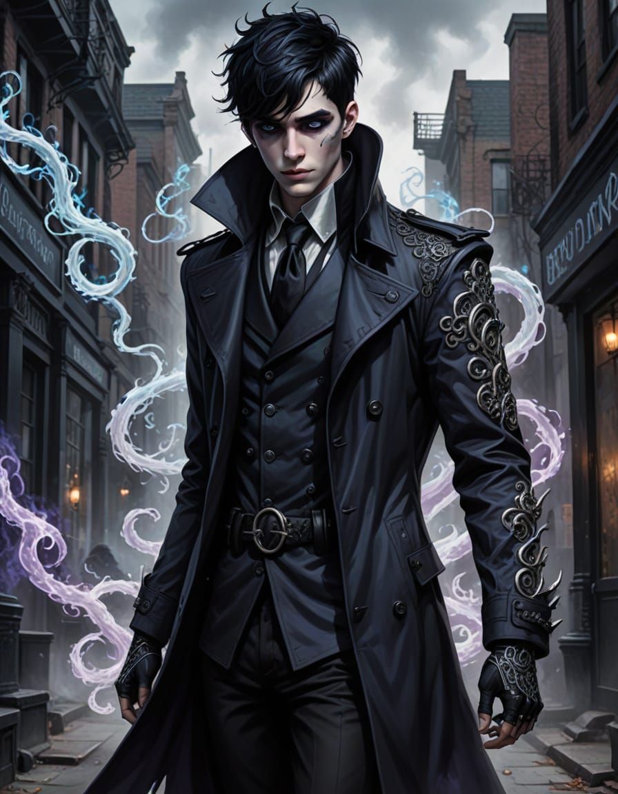 Elegant Gothic Gentleman Reveals Victorian Horror