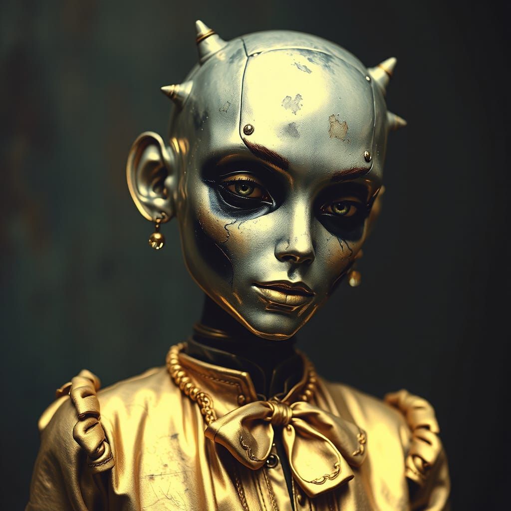 She Walks in Disguise with Anthropomorphic Arsenic & Tin