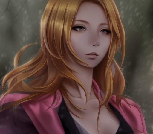 Anime Style Realistic Female Portrait