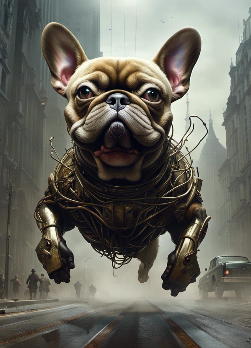 Cyborg French Buldog
