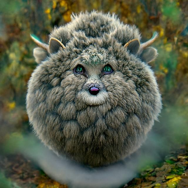 Adorable Six-Legged Floofball in Mystical Forest