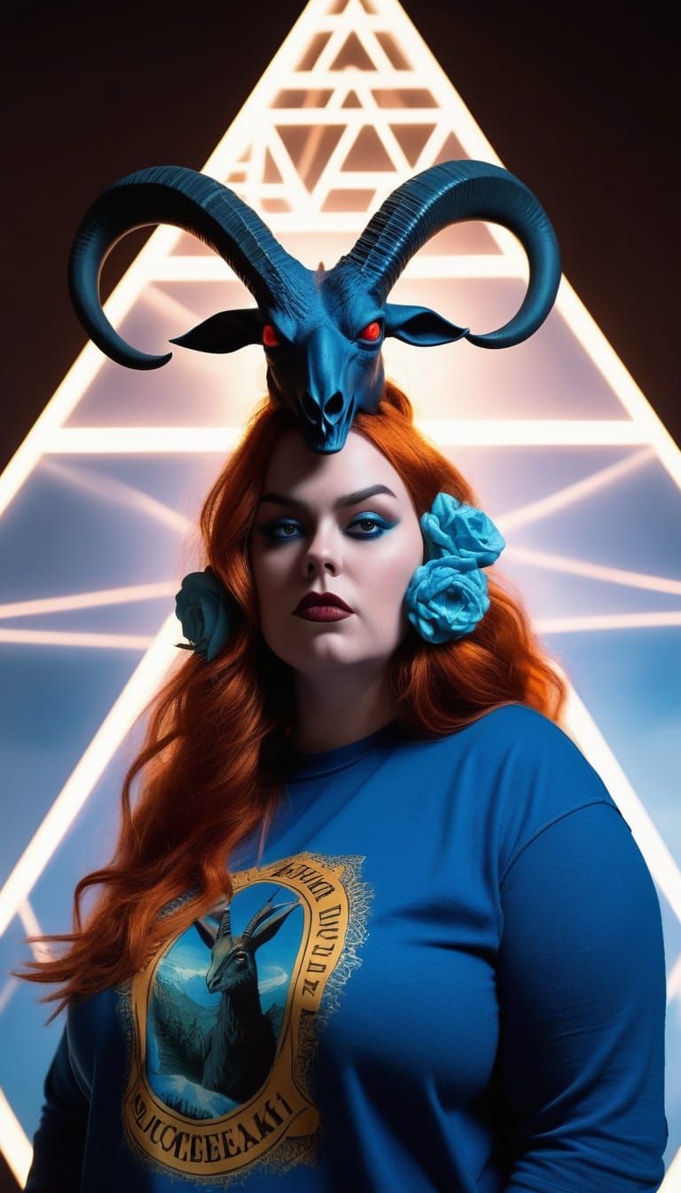 Elegant Cult Queen Glides on Ice in Dark Crystal Pyramid Set...