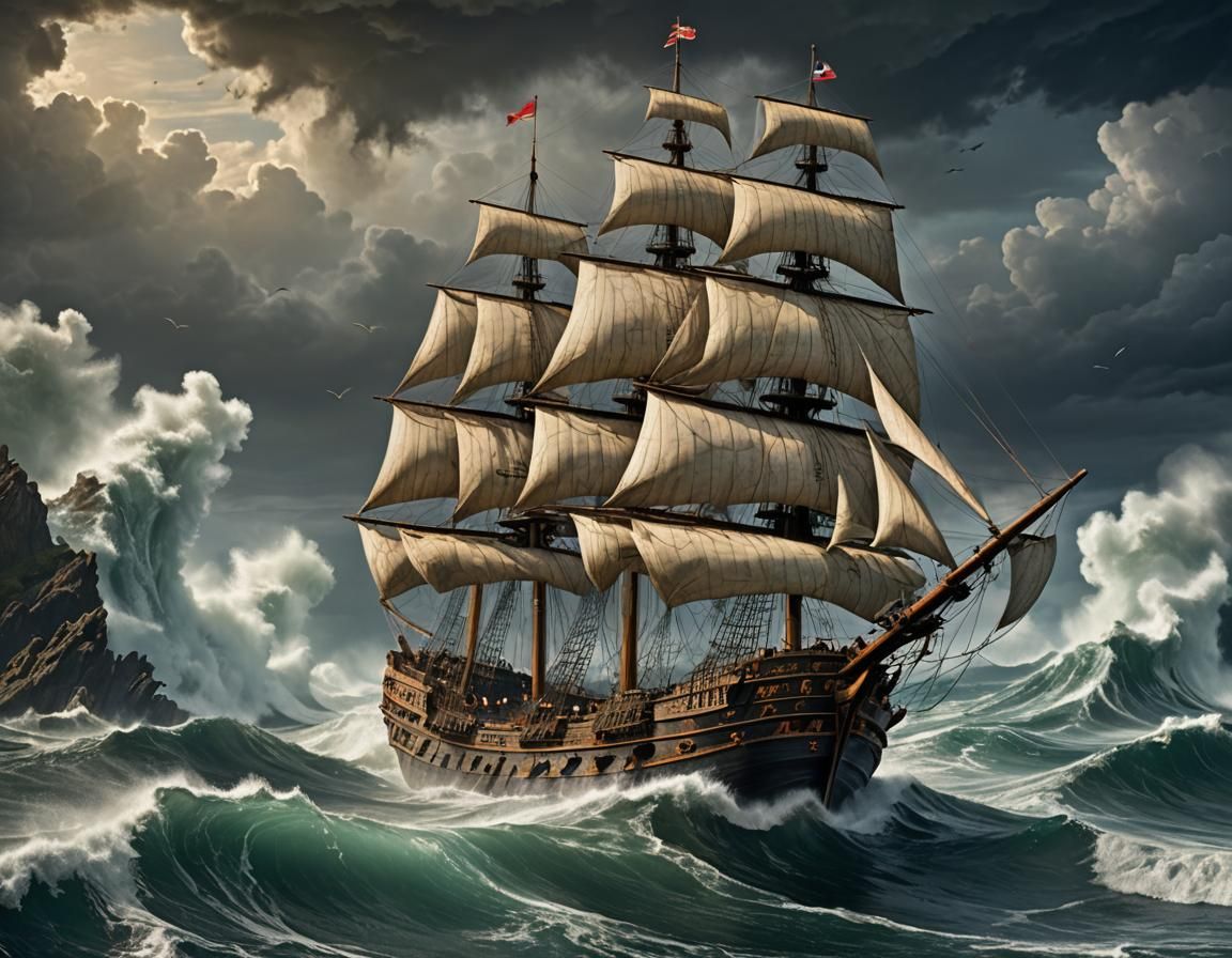 1492 Christopher Columbus, 3 caravels (La Pinta, La Nina and Santa Maria).