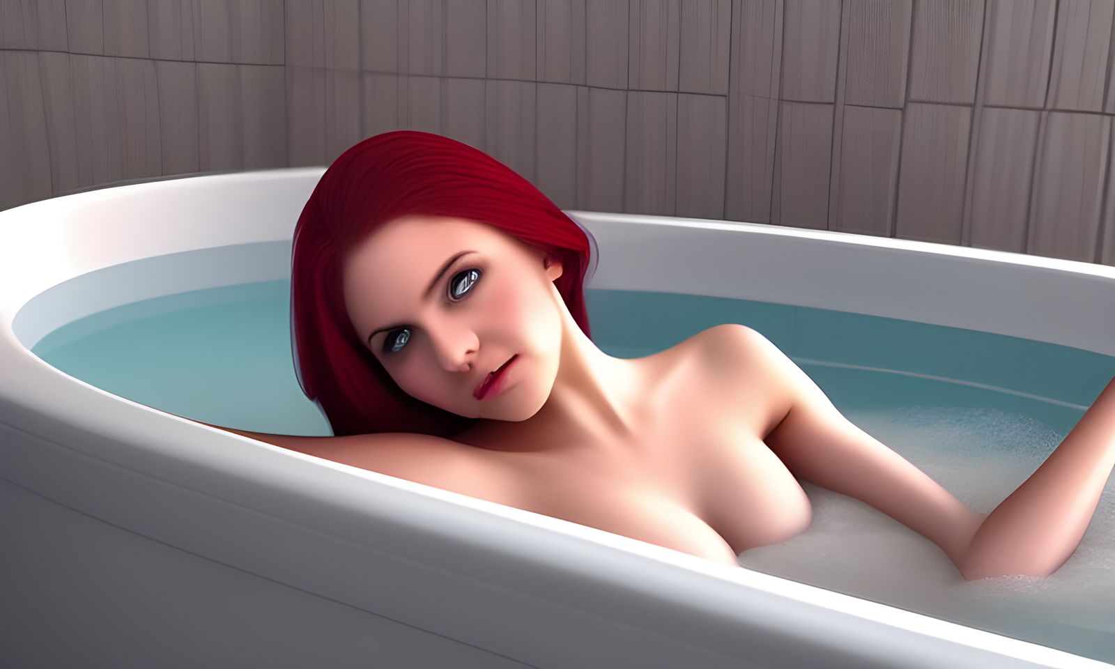 Innocent Princess Bathes: Sultry Cinema 4D Render