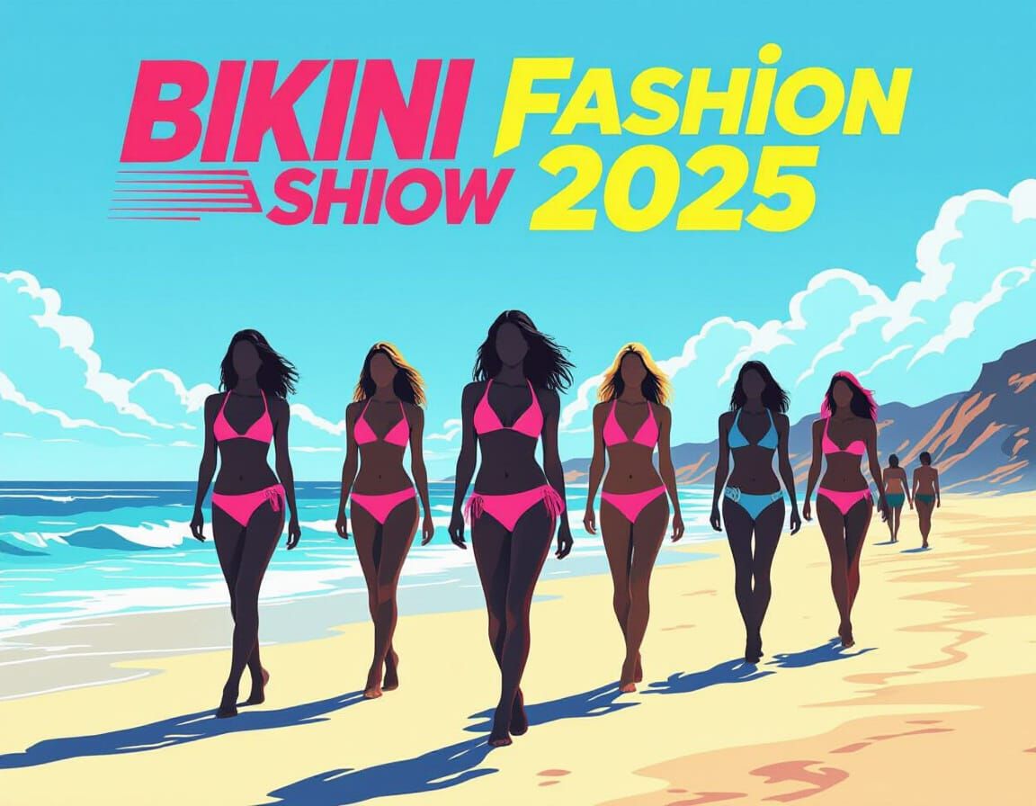 Neon Bikini Fashion Show YouTube Banner