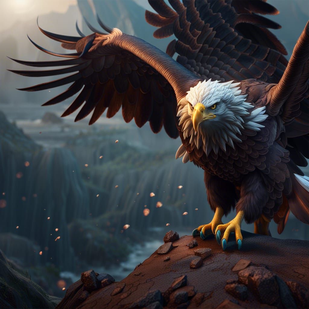 Majestic Eagle Fantasy Concept Art
