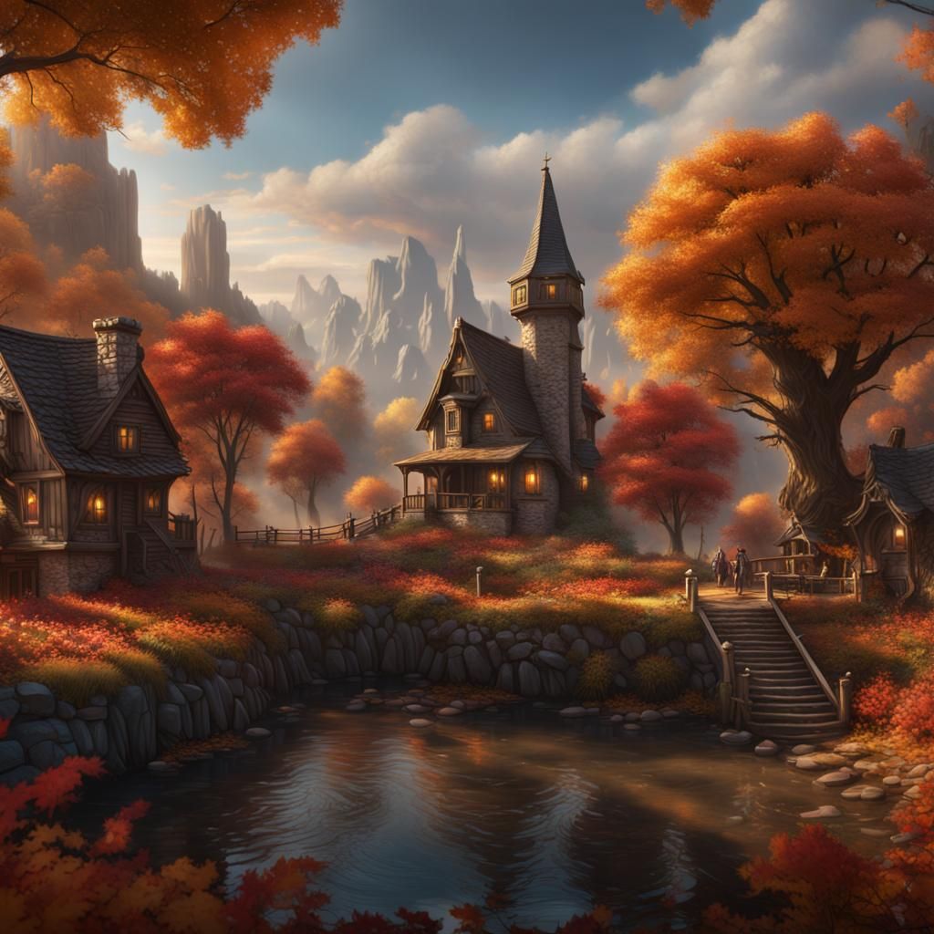 Thanksgiving Fantasy Concept Art in Deep Color