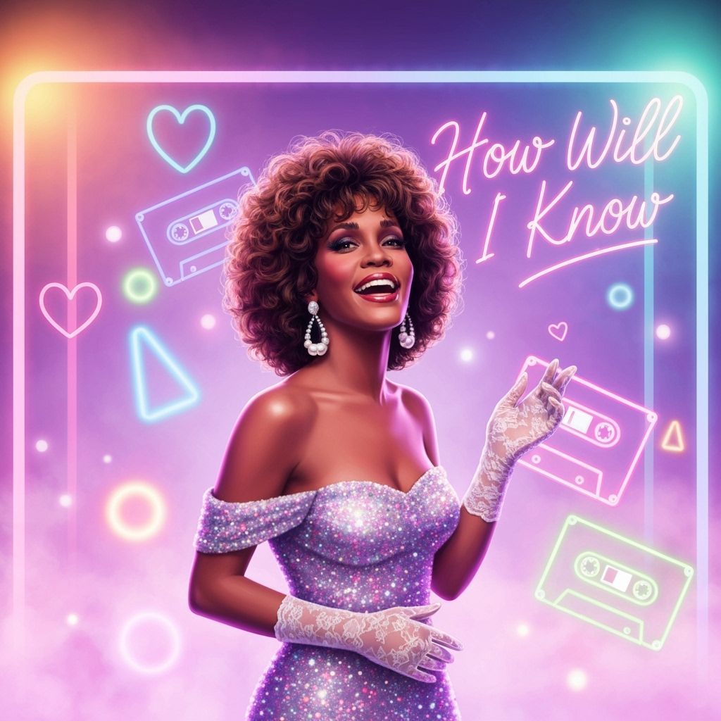 Whitney Houston 1985 Performance in Neon 80s Music Video