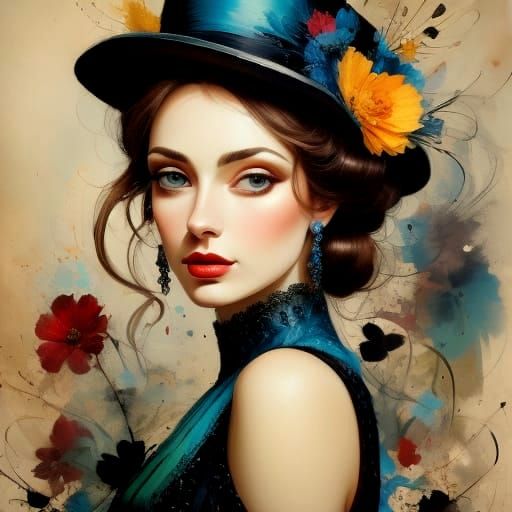 Magical Beauty: Woman's Portrait