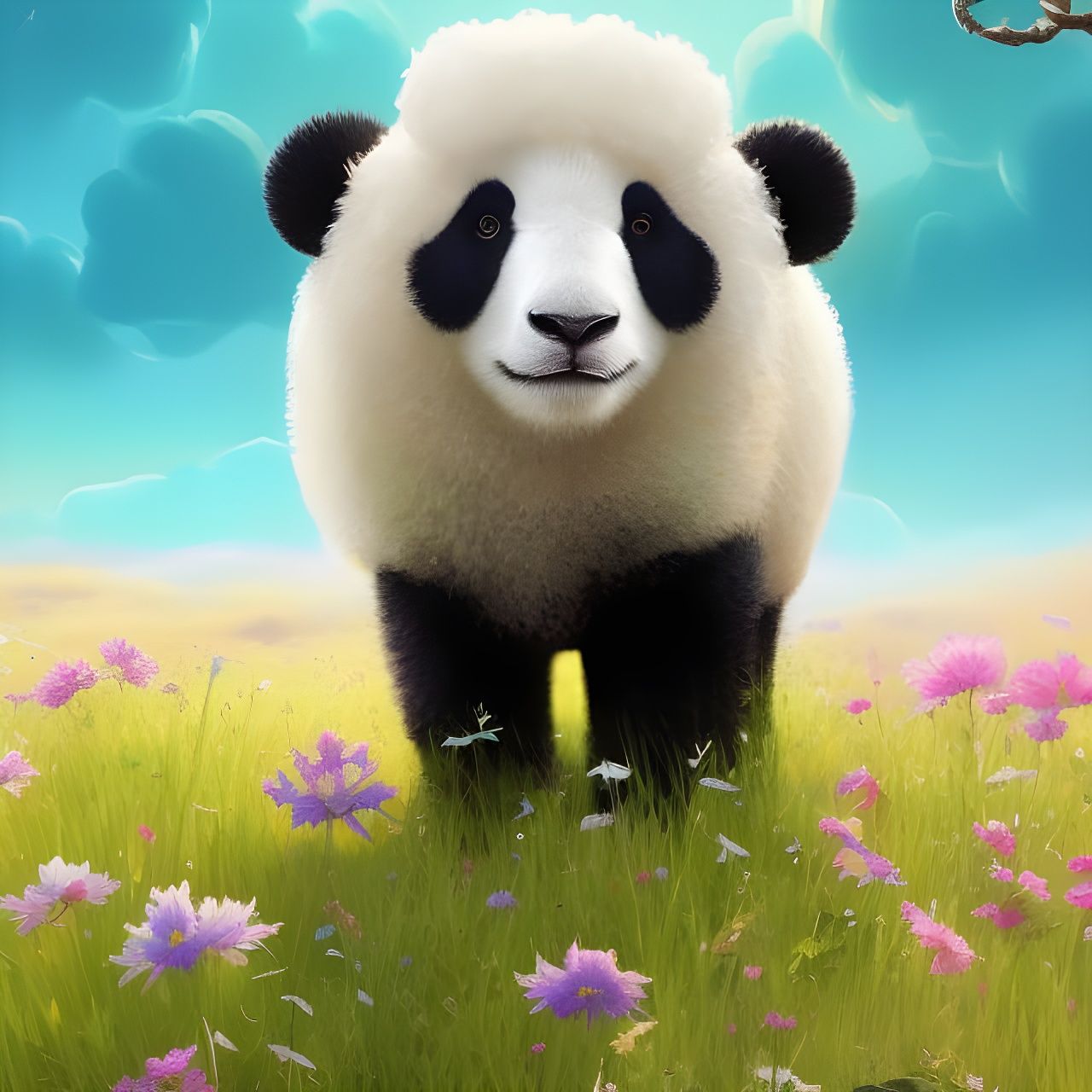 Panda + sheep hybrid (can you name it?)