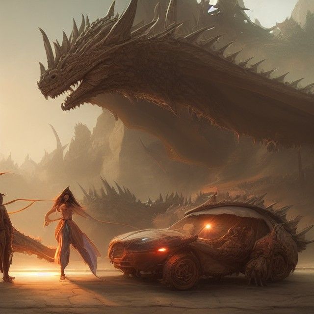 Dragon Wagon in Advanced 3D Digital Art