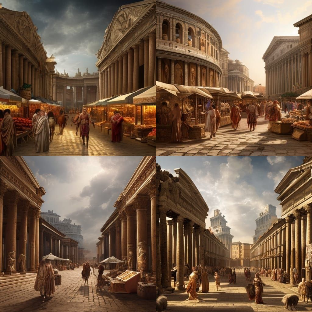 Grand entrance to a Roman market