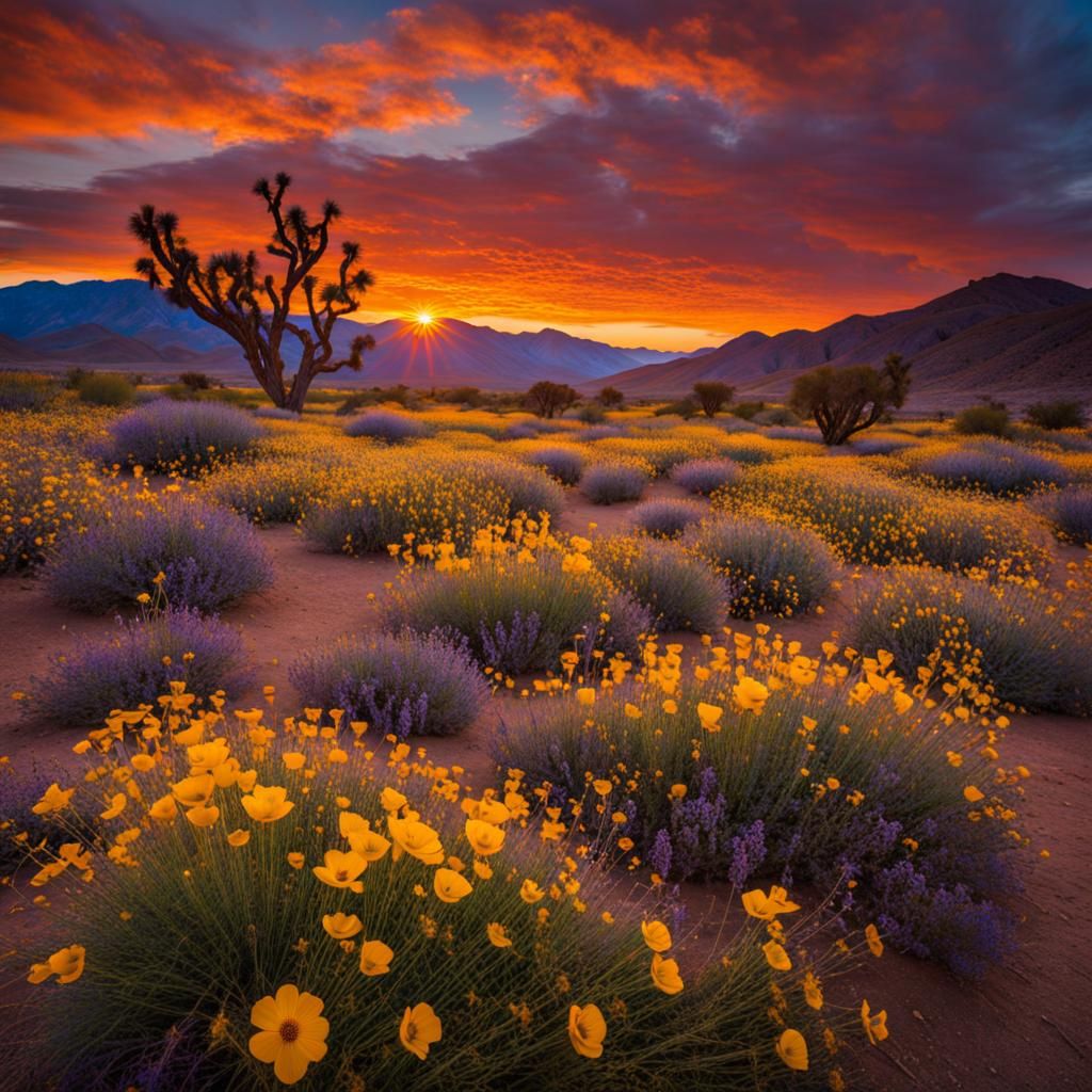 California Desert Wildflower Super Bloom Photography