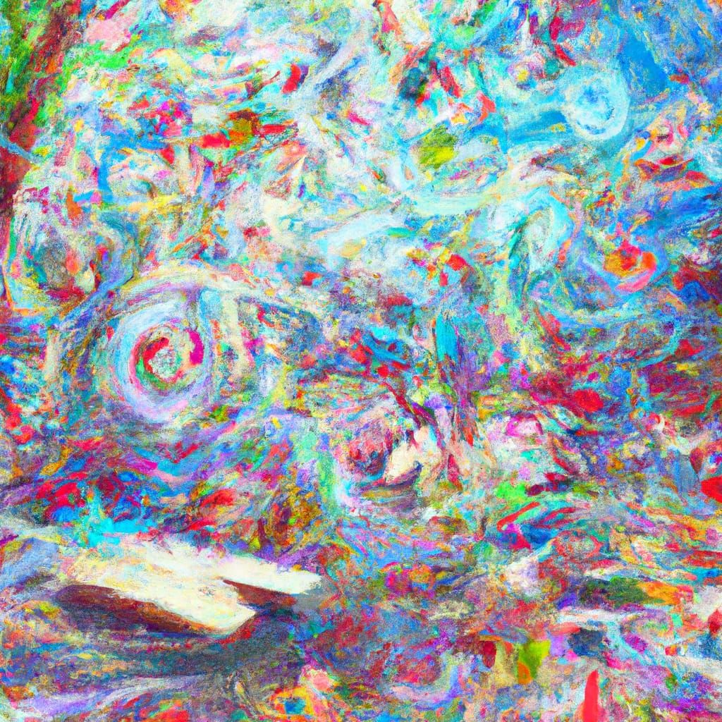 Vibrant Backyard Wonderland in Digital Gouache