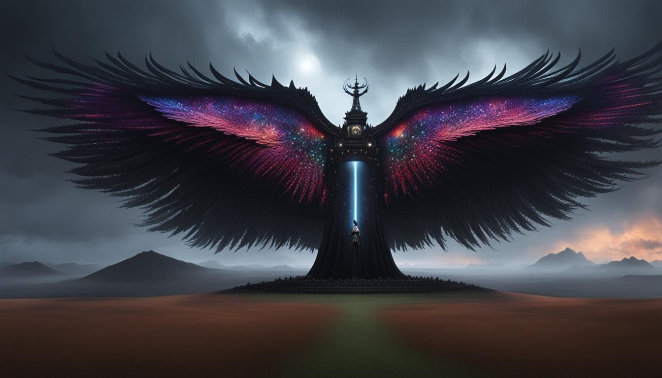 Dramatic Portrait of Woman in Digital Matte Painting