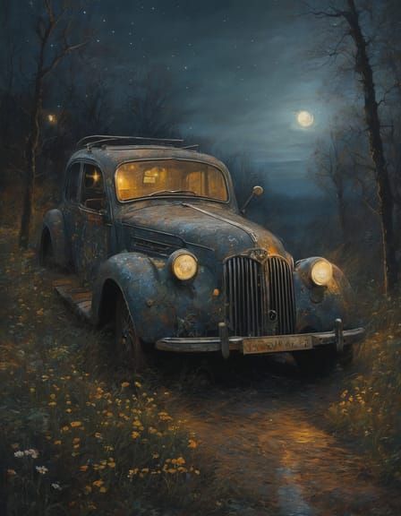 Classic Car Rendered by AI