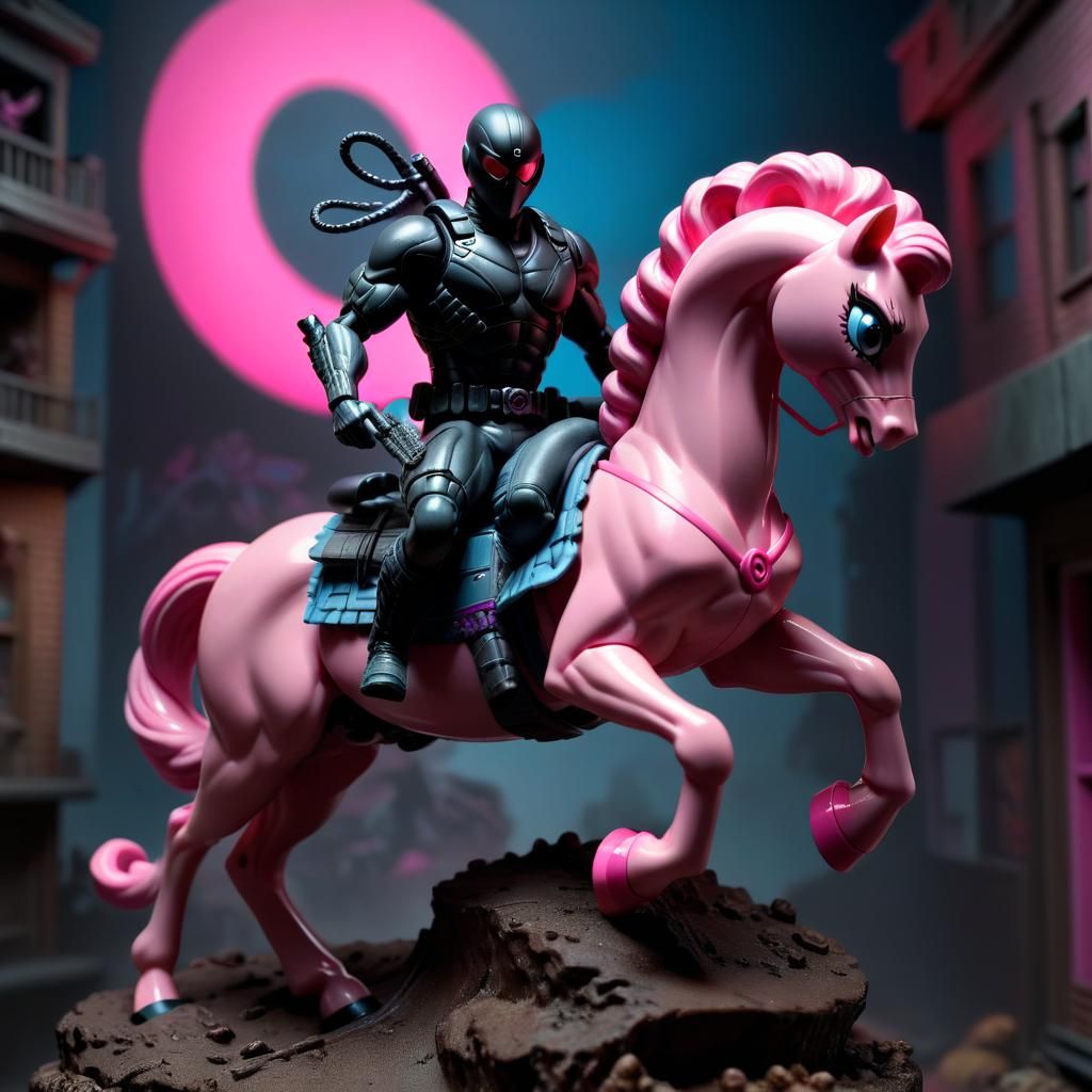 Snake Eyes and Pinkie Pie Diorama Display