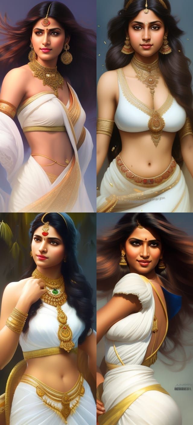 Detailed Portrait of an Indian Woman in 8K
