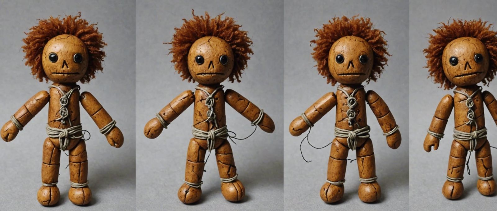 Ginger Voodoo Doll with Human Hair Implants