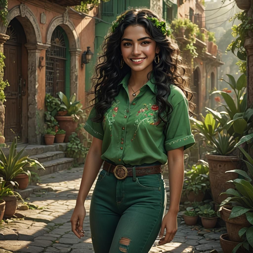 Beautiful Mexican woman