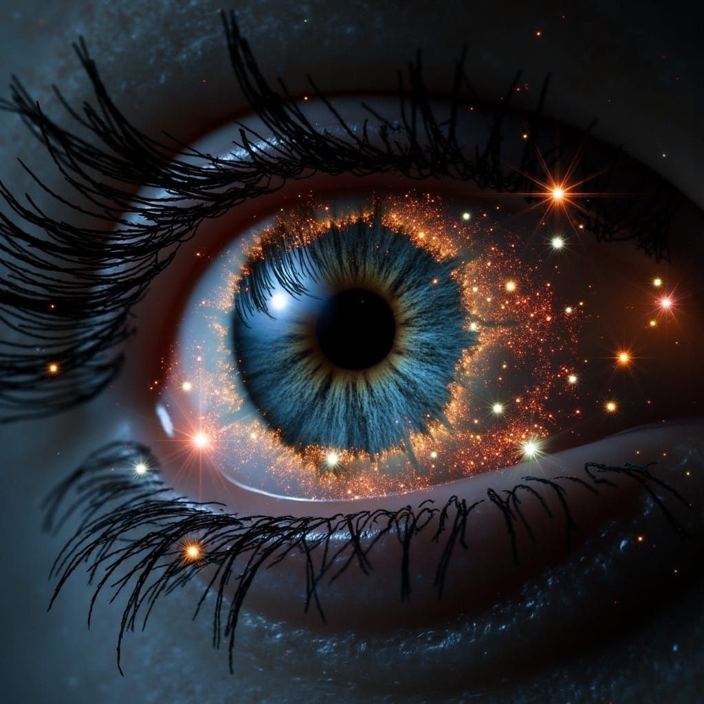 Ethereal Eye in Dark Romanticism Style