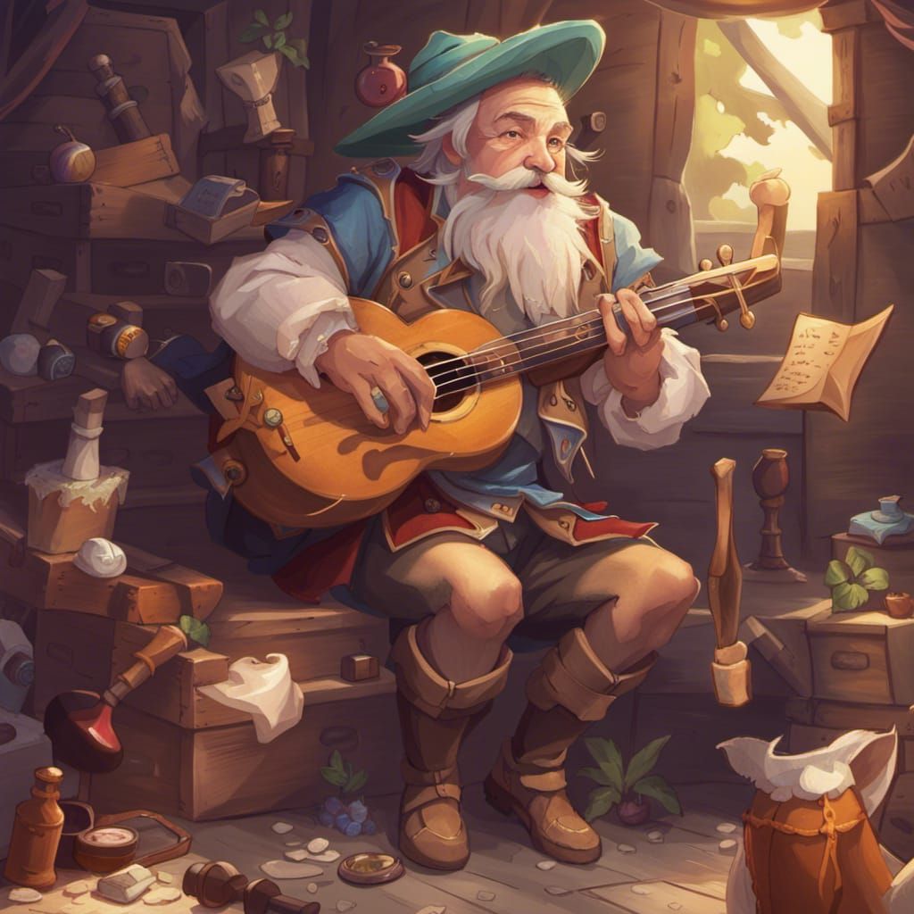 AI Generated Legendary Bard Image