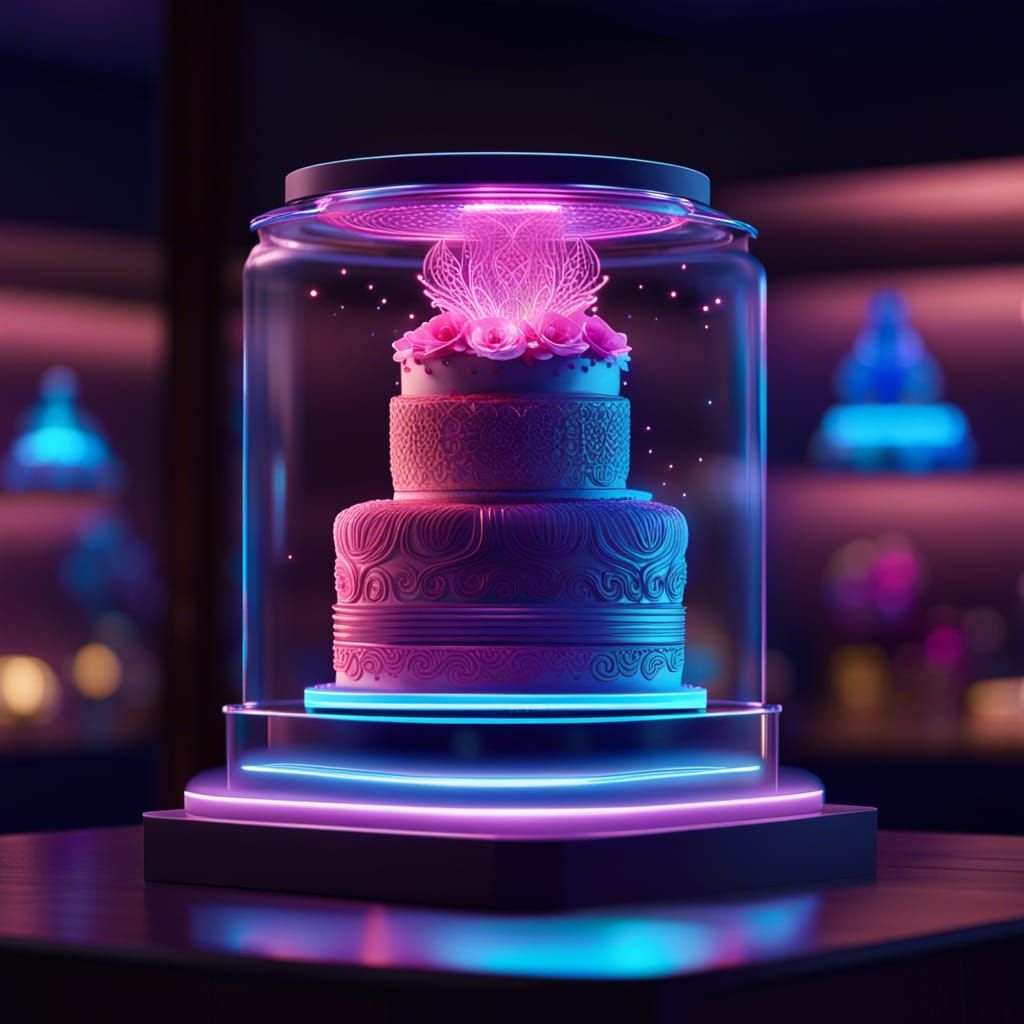 Cyberpunk Wedding Cake