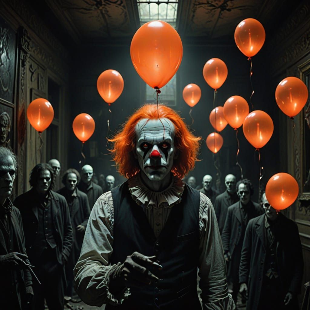 Man Confronts Fear in Dark Clown School