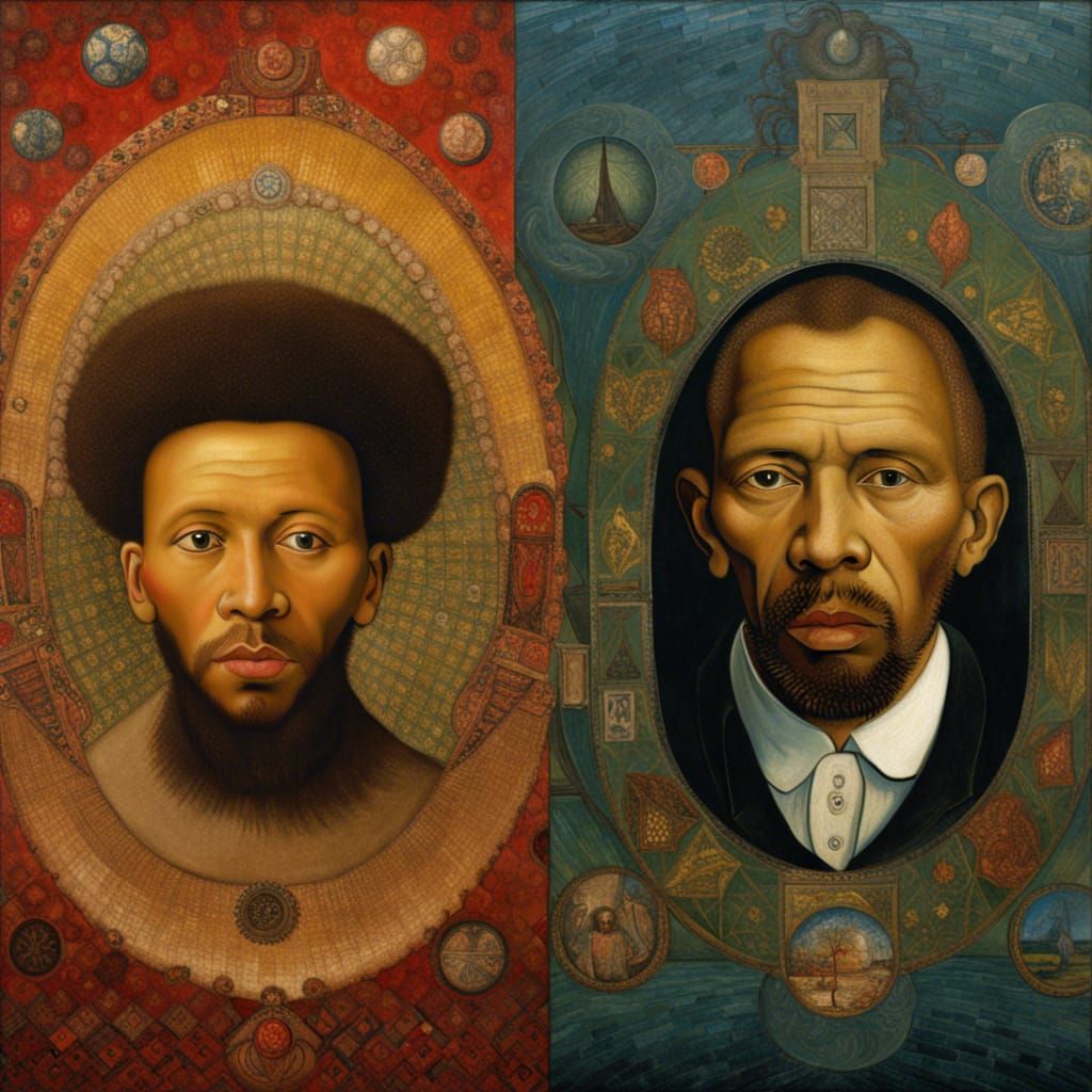 Mandala in Mandela Bay Inspired by Van Eyck and Van Gogh