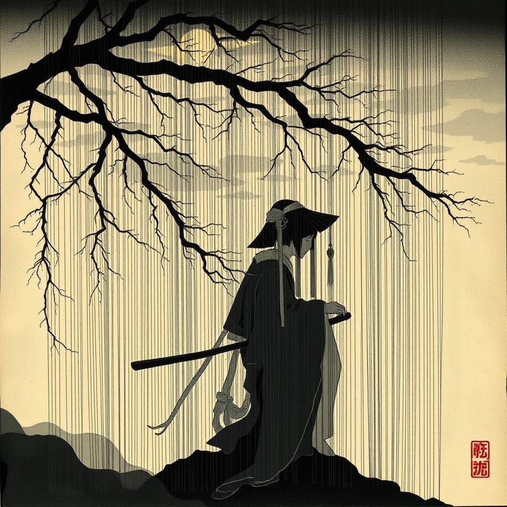 Shadow Weaver in Wabi-Sabi Style