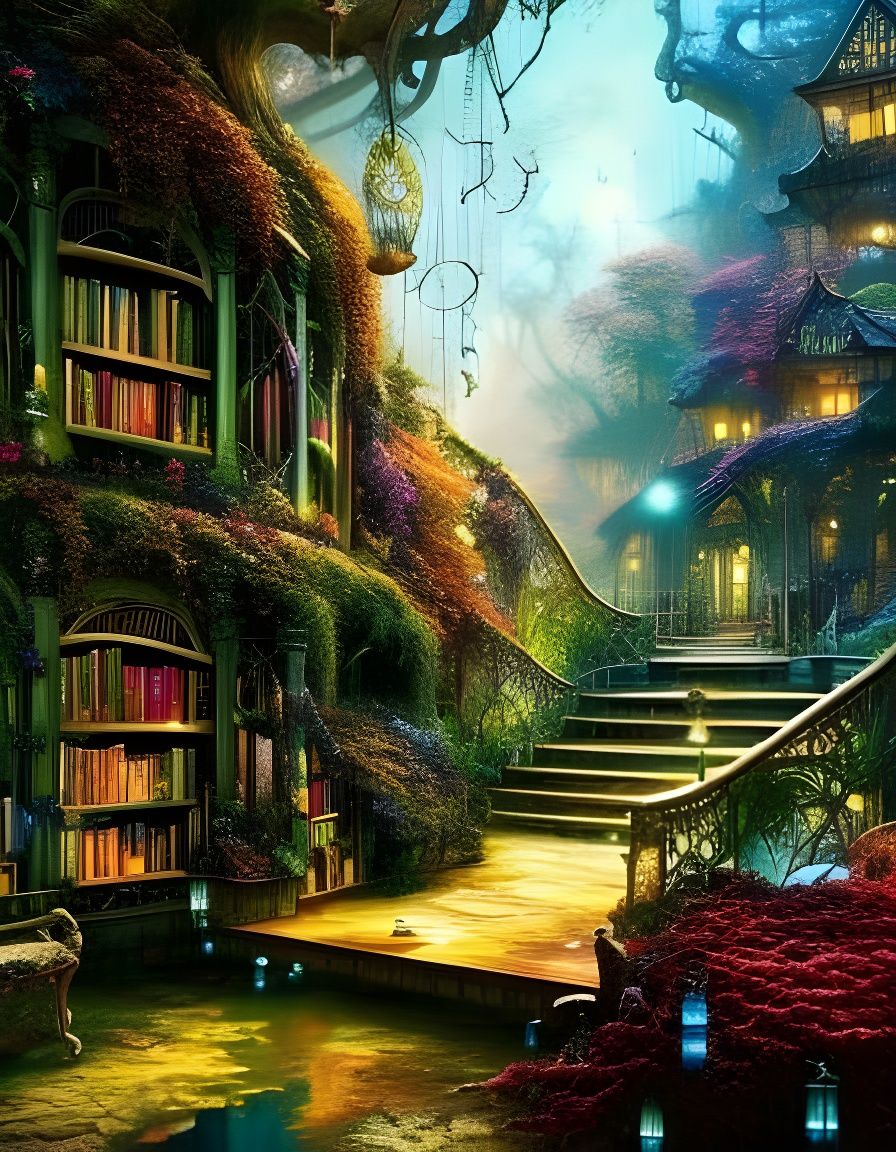 Enchanted Garden Library: A Fantasycore Masterpiece