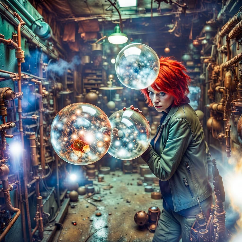 Red-Haired Stalker in Toxic Zone with Alien Artifacts