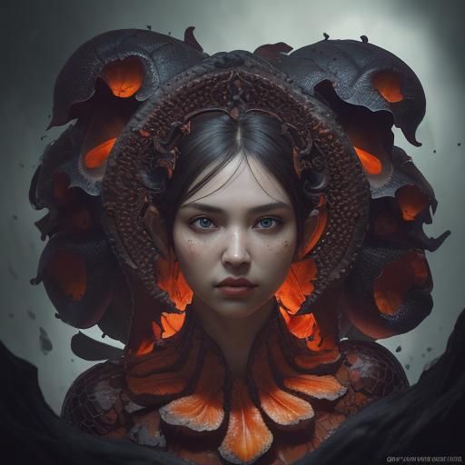 Macro Portrait of Rafflesia Arnoldii in Hyperreal Detail