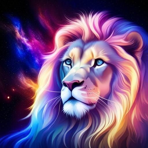 Leo Constellation of Colorful Stars