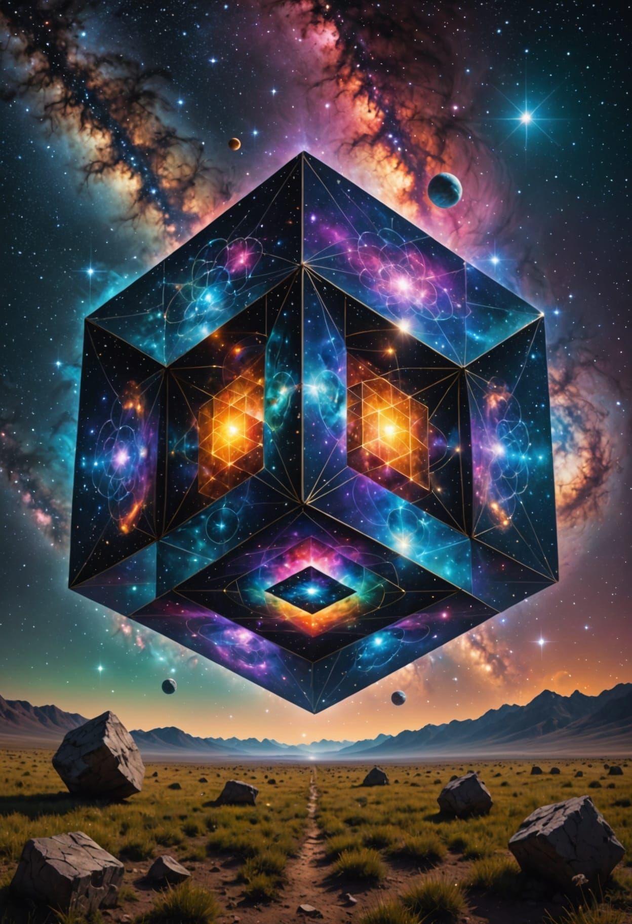 Sacred Geometry Metatron's Cube Celestial Formations