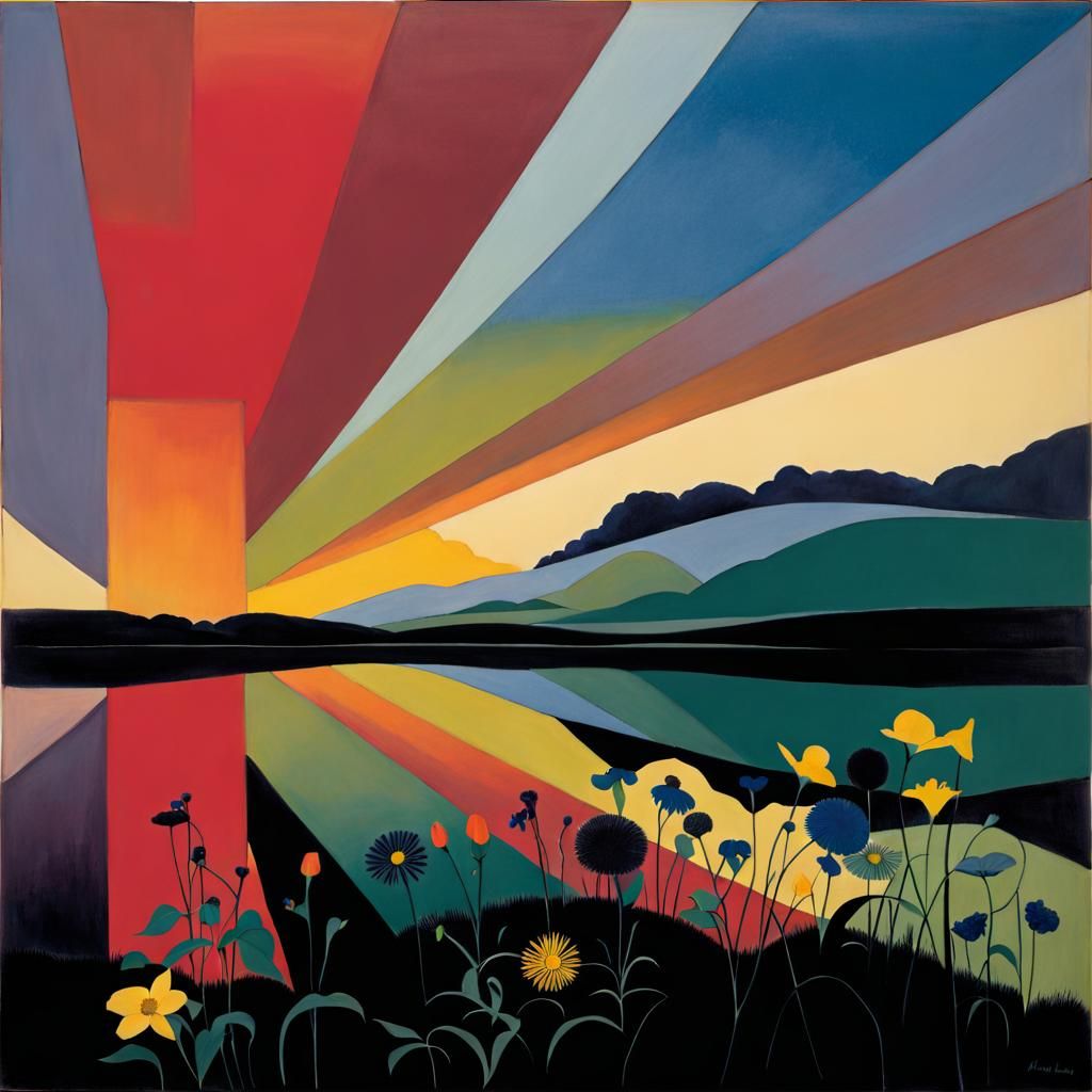 Wildflowers in the Style of Iconic Artists