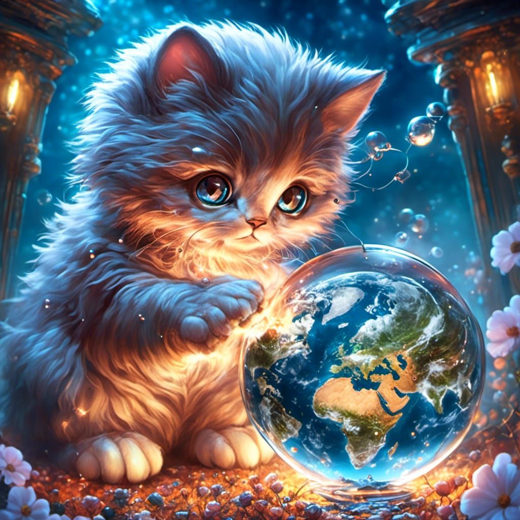 AI Generated Portrait of a Cat