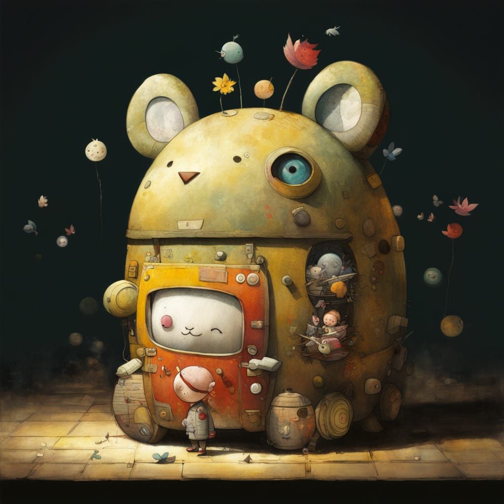 Whimsical Artistic Collaboration