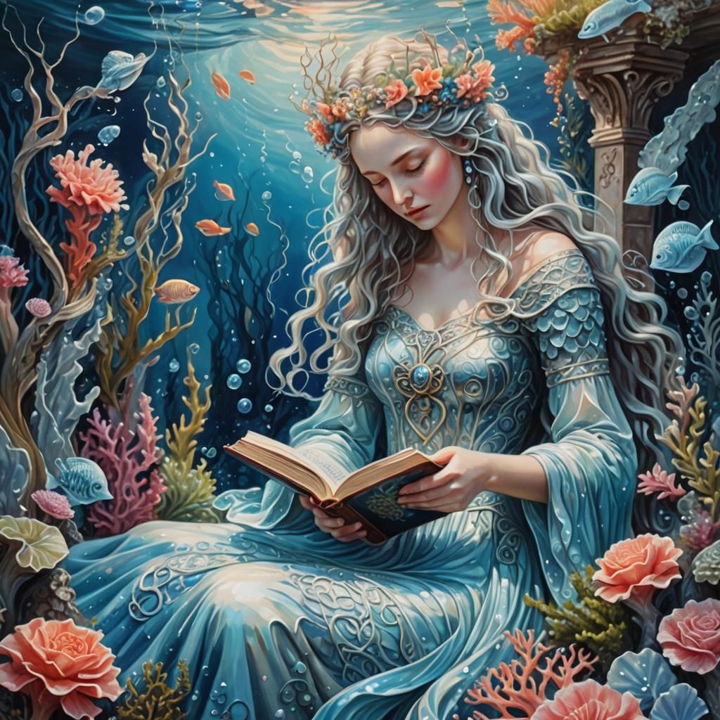 Die Silber-Marie bleibt lieber im Brunnen - Nymphe, Nixe, Brunnenjungfrau - kein Gold und kein Prinz - Unbeschuhte Karme...