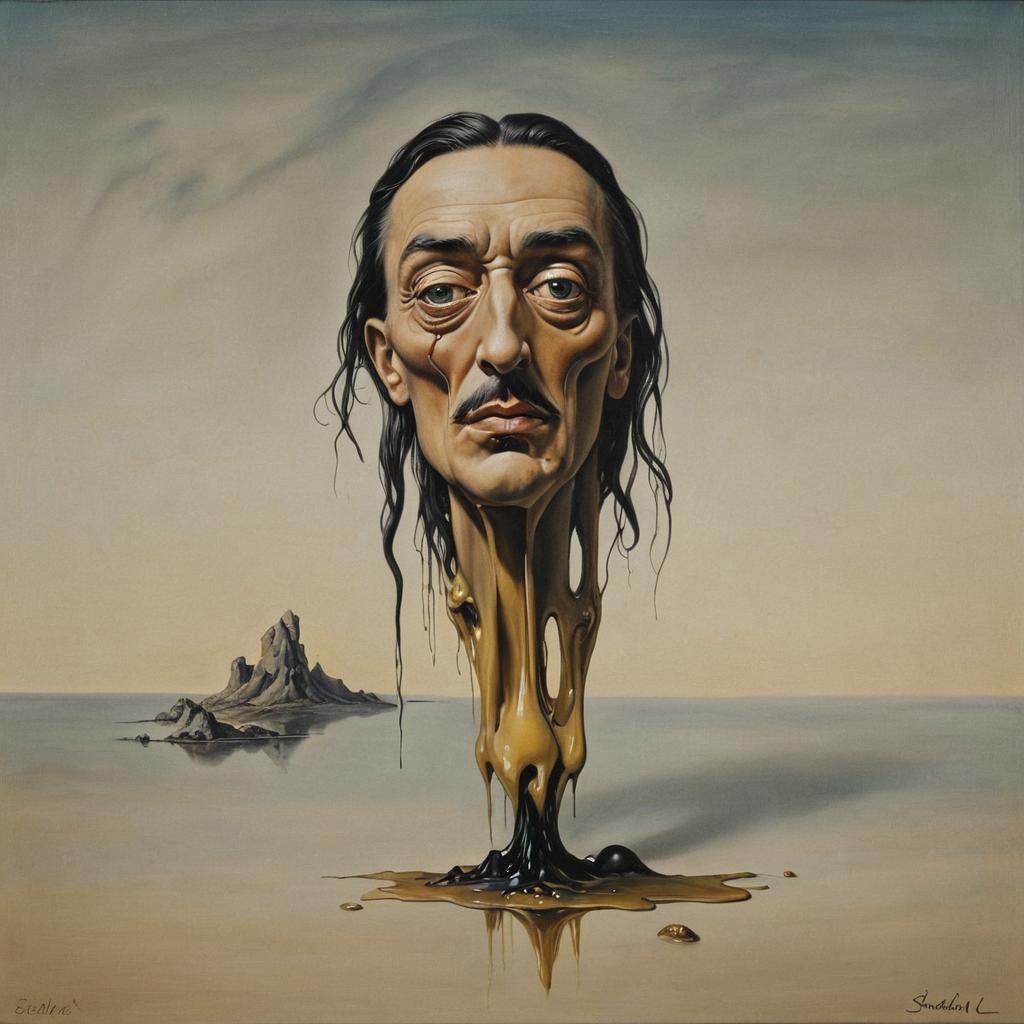 Grimdark Surrealism: Melting Oil on Canvas