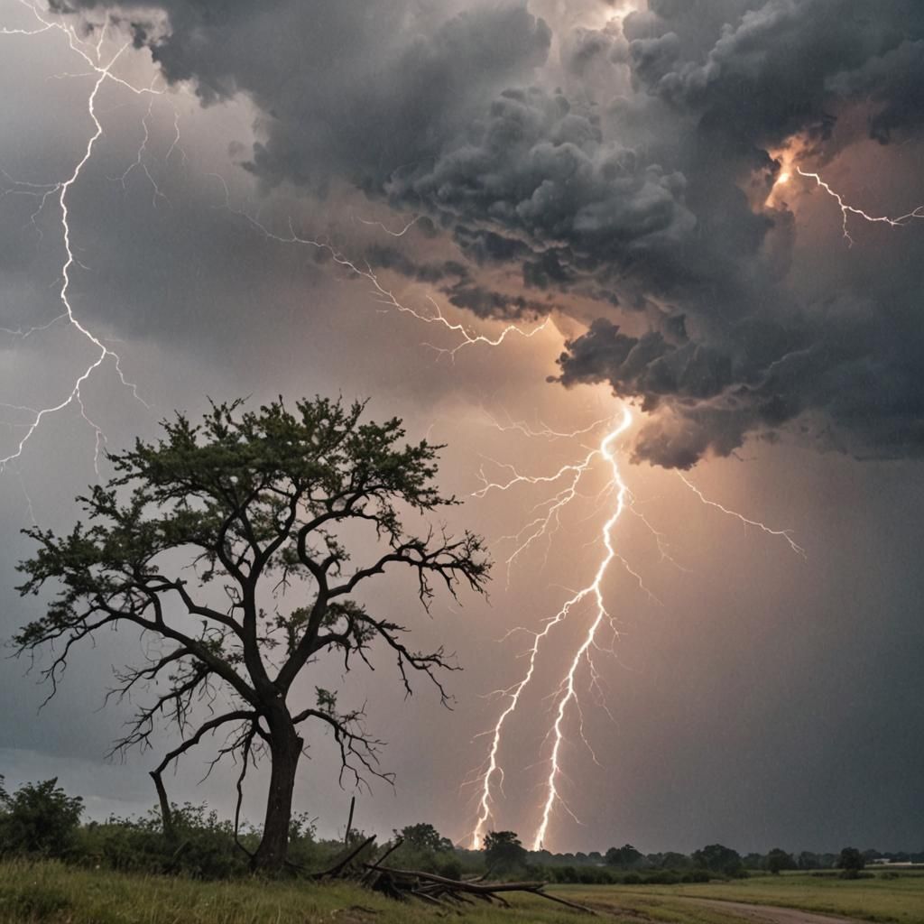 Epic Firestorm Sweeping Through City Street
