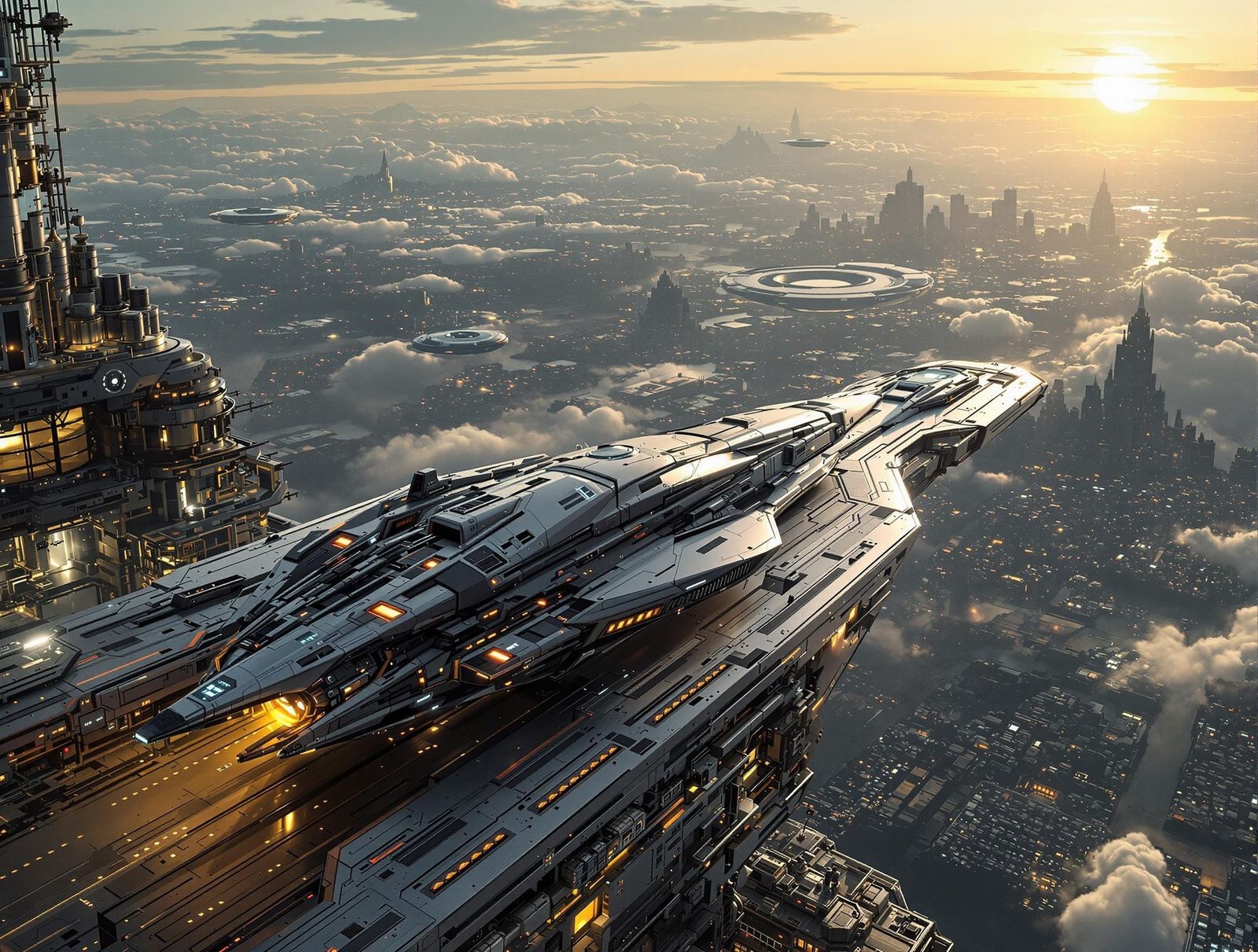 Raumgleiter bei Startvorbereitungen für Planetare Flüge.